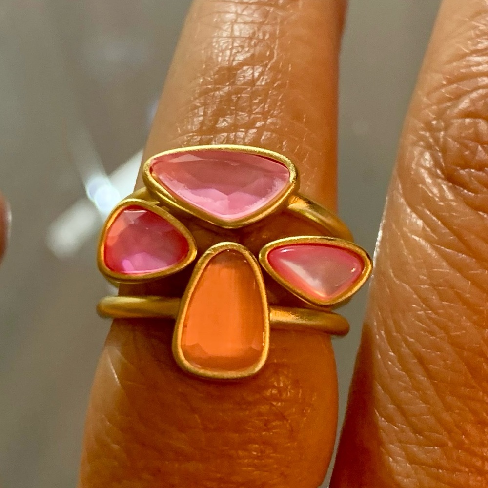 KENDRA SCOTT Ivy Ring Set pink - Picture 10 of 11